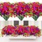 12 Bundles UV Resistant Artificial Petunia Flowers for Outdoors, Fake Spring Summer Flowers with Fern and Eucalyptus, Outdoor Indoor Garden Planter Porch Decoration